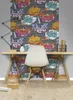 Graffiti behang, papier, 0,53 x 10 meter, jeugdstijl, Productafbeelding-voorbeeld 2