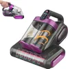 A close-up studio shot of a cordless vacuum cleaner with a transparent dustbin showing internal components and a digital display on the handle. Produktbild-Vorschau