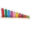 Hölzerne Mathematik Zahl die Rahmen Regenbogen Ring Kinderblockspielzeug 