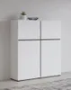 Komoda wysoka CROSS 4D 119cm biała/czarna Podgląd zdjęcia produktu 7