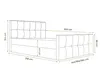 AX LIVING Boxspringbett 140x200 mit Bettkasten Orchido Produktbild-Vorschau 3