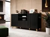 MIRJAN24 Kommode Pafos 150, Modern, Schwarz Gold, für Produktbild-Vorschau 2