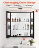 VEVOR Spiegelschrank Spiegel-Medizinschrank (662 x 135 x Produktbild-Vorschau 2