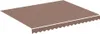 A brown awning with a scalloped edge and a white trim. Anteprima dell’immagine prodotto