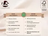 A marketing image showing features and benefits of a wooden cutting board. Produktbild-Vorschau