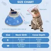 Collier de protection pour chat Bleu Hydrofuge Doux Collier Voir les images du produit 4