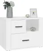 vidaXL Noční stolek bílý 60x36x45 cm Dřevěný materiál Náhled obrázku produktu 4