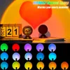 Sunset Lamp,Sonnenuntergang Lampe mitUSB,Nachtlicht Rainbow Produktbild-Vorschau 5