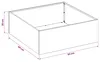 vidaXL Tuinplantpot, antraciet, 60 x 60 x 20 cm Productafbeelding-voorbeeld 7