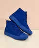 Damen Stoff-Sneakers High Blau, leichte Freizeitschuhe, Produktbild-Vorschau 6