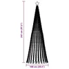 vidaXL Albero di Natale a LED 475 LED bianco freddo 247 cm Anteprima dell’immagine prodotto 7