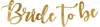Baner Bride to be, złoty, 80x19cm Podgląd zdjęcia produktu 7