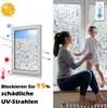 Faziango Fensterfolie 3D Blumen,Sichtschutzfolie Fenster Produktbild-Vorschau 3