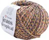 A ball of multi-colored yarn with a label. Náhled obrázku produktu