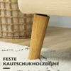 HOMCOM 2 Sitzer Sofa, Kleine Couch mit Samtoptik, Holzbeine Produktbild-Vorschau 5
