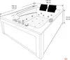 Whirlpool Pool Badewanne  Wanne W12H-C-SC 180x135cm Produktbild-Vorschau 3