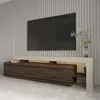 Skye Decor, Moderne TV-Bank 192 cm, Travertin & Walnuss, Produktbild-Vorschau 5
