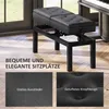 HOMCOM Ławka do pianina z regulacją wysokości i schowkiem, Podgląd zdjęcia produktu 6