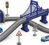 WOOPIE Electric Railway Car Track Police Station Helicopter Produktbild-Vorschau 2