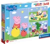 Clementoni 25263 - 3x48 Teile Puzzle - Peppa Pig Produktbild-Vorschau 1