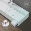 ddoporro Lavabo da Bagno Rettangolare 80 cm in Resina Anteprima dell’immagine prodotto 3