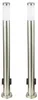 2er Set LED Stehleuchte, 2x Steckdosen, Edelstahl H 110 cm Produktbild-Vorschau 1
