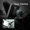 A car phone mount is shown attached to a car's air vent, with a phone displaying navigation. The image highlights the mount's rotation feature. Voir les images du produit