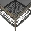 Close-up of a wicker table with a glass top. Produktbild-Vorschau