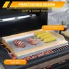 ROSEJANE Edelstahl Grillplatte 51 × 32 × 7 cm – BBQ Plancha Produktbild-Vorschau 3