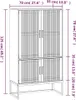 vidaXL Credenza 70x35x125 cm materiale a base di legno Anteprima dell’immagine prodotto 7
