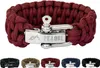 PEAQUE Survival Armband aus Paracord - Rot - verstellbarer Produktbild-Vorschau 1