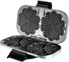 An open waffle maker with heart-shaped waffle plates. Produktbild-Vorschau