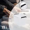 Aufbewahrungsbox mit Deckel 4er Set Kunststoffbox Stapelbox Produktbild-Vorschau 5