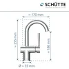 SCHÜTTE Waschtischarmatur CORNWALL, Wasserhahn Bad, Produktbild-Vorschau 6