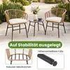 COSTWAY 3-tlg. Gartenmöbel Set Polyrattan, Bistroset für 2 Produktbild-Vorschau 8