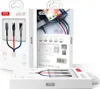 XO 3in1 Câble chargeur en nylon 3A 1.2m Micro USB TYP-C iOS Voir les images du produit 4