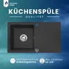 VBChome Granitspüle 76 x 44 cm Schwarz mit Armatur Produktbild-Vorschau 4