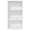 vidaXL Bibliothèque blanche 60x30x114 cm Bois composite Voir les images du produit 4