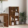 vidaXL Bücherregal Altholz-Optik 66x30x130 cm Holzwerkstoff Produktbild-Vorschau 3