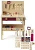 A wooden toy workbench with various tools and accessories displayed on a white background. Produktbild-Vorschau