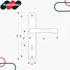 A diagram showing the dimensions of a door handle. Produktbild-Vorschau