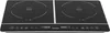 A black and silver double induction cooktop with a digital display and control panel, shown from a slightly elevated front angle against a white background. Náhľad obrázku produktu