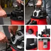 A collage of images showing a person assembling and demonstrating features of a LEHMANN industrial vacuum cleaner. Náhľad obrázku produktu