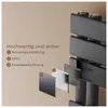 A diagram showing the layers of a radiator, with text explaining its quality and safety features. Produktbild-Vorschau