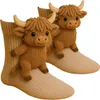 ASKSA 3D Stricksocken mit Tieren Animal Socks Winter Warme Produktbild-Vorschau 2