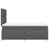 Boxspringbett mit Matratze Dunkelgrau 120x190 cm Stoff Produktbild-Vorschau 5