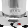 A close-up view of the base of a juicer, showing a label with product specifications and a power switch. Náhled obrázku produktu