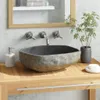 vidaXL Lavabo in pietra di fiume ovale 45-53 cm - Lavabo da Anteprima dell’immagine prodotto 10