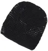 Beanie, Baumwoll-Häkelmütze - Schwarz, Uni, Baumwolle, Produktbild-Vorschau 2