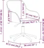 vidaXL Chaise de bureau pivotante vert foncé velours Voir les images du produit 10